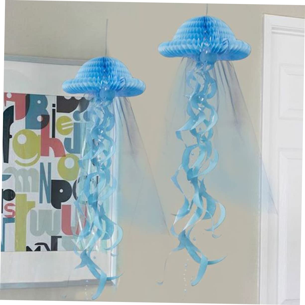 PRETYZOOM 4 Pezzi Di Lanterne A Nido Dape A Forma Di Medusa Decorazioni Leggere Da Appendere Decorazioni Per Feste Di Compleanno Decorazioni Natalizie Per La Casa
