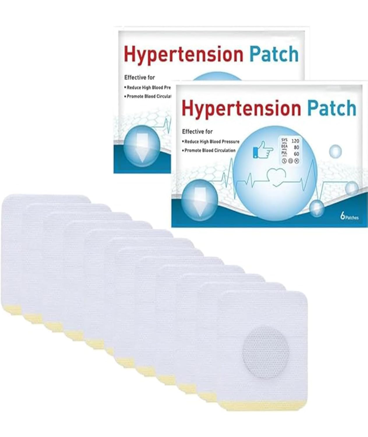 12PCS Diabetic Patch Sensor, Diabetic Patch, Natural Blood Sugar Support, Transdermal Patches for Glucose Management, Body Pads, Pure Natural Body Sticker, Self-Adhesive Pads