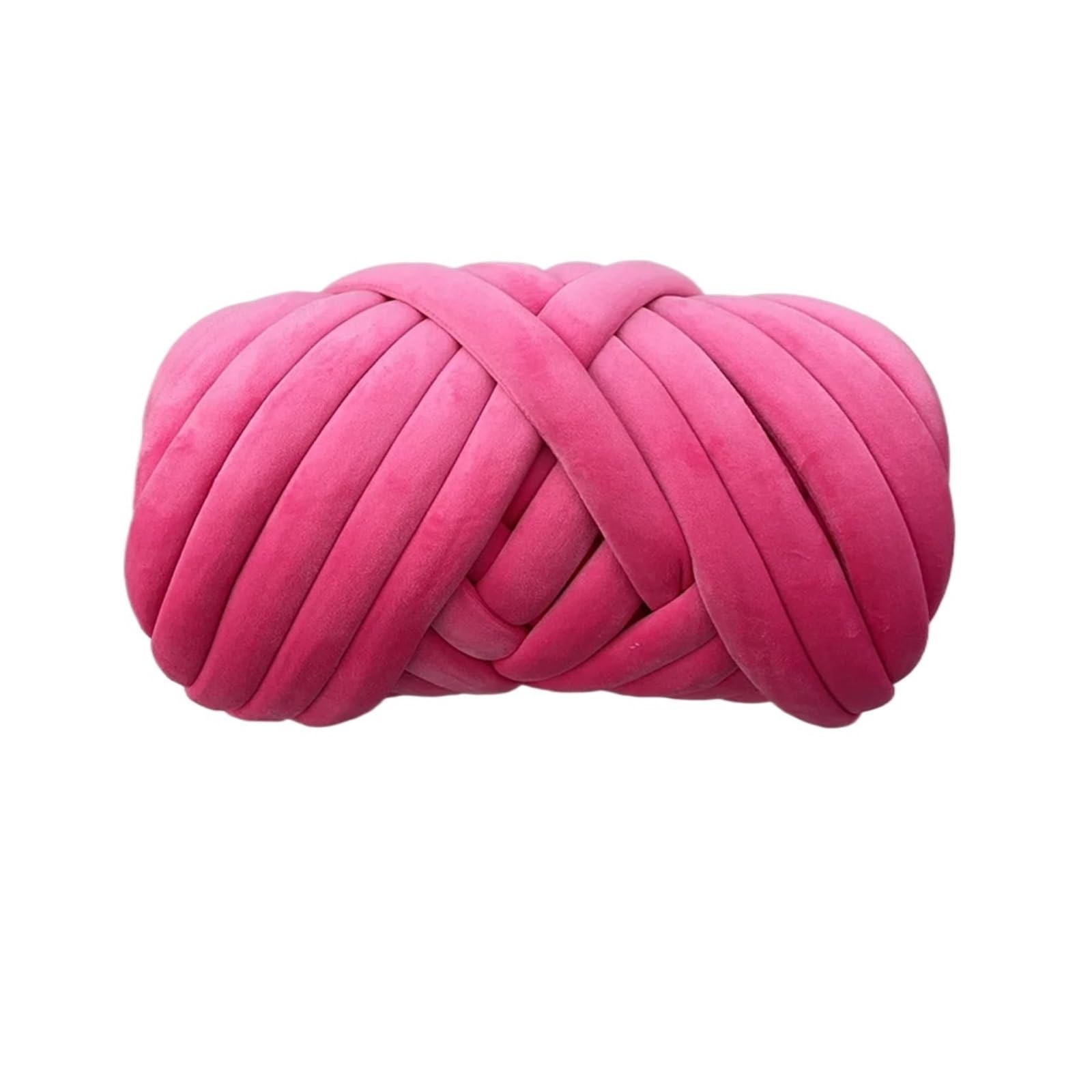 Hilo grueso de superterciopelo 500G, bolsa blanca hilo gigante voluminoso for tejer a mano, manta grande y suave for brazo DIY(Brown)