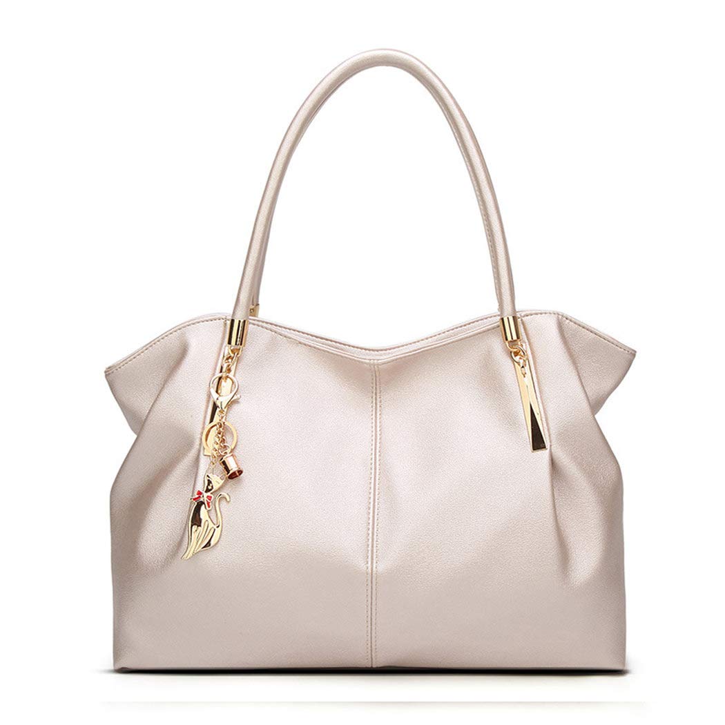BUKESIYI Donna Borse a Mano Borsa a Tracoll Marca Spalla Elegante Tote 2026 PU Pelle IT77218 Bianco