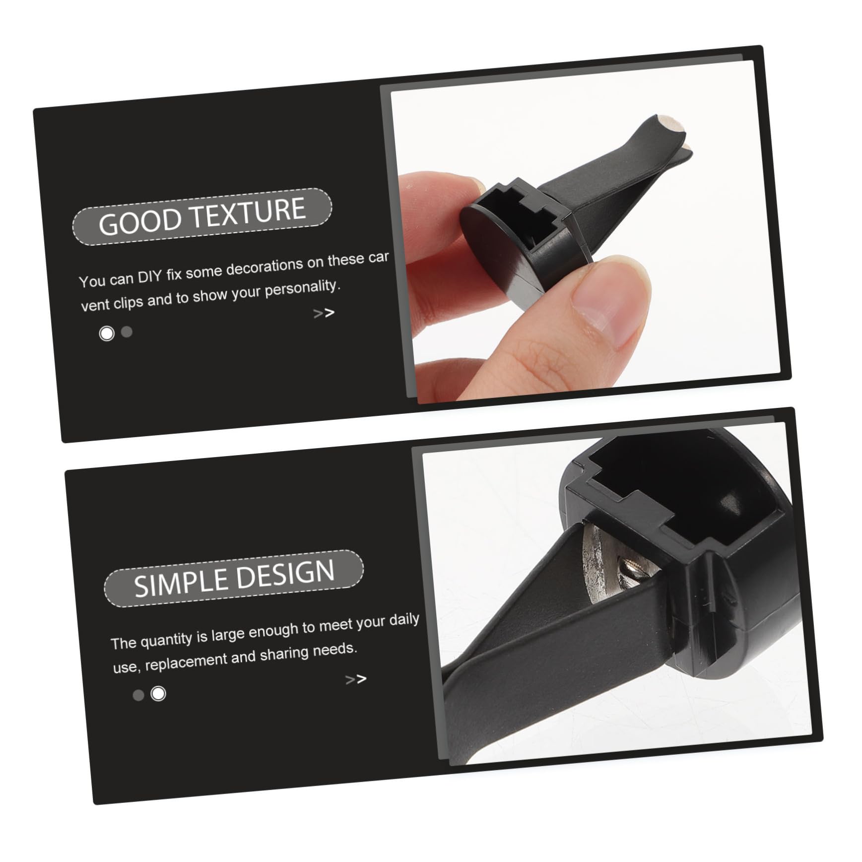 INOOMP 100 Stück Auto Lüftungsclips Befestigung für Auto Duftaccessoires Einfache Installation Diy Dekoration Robustes Design Passend für Verschiedene Fahrzeugmodelle