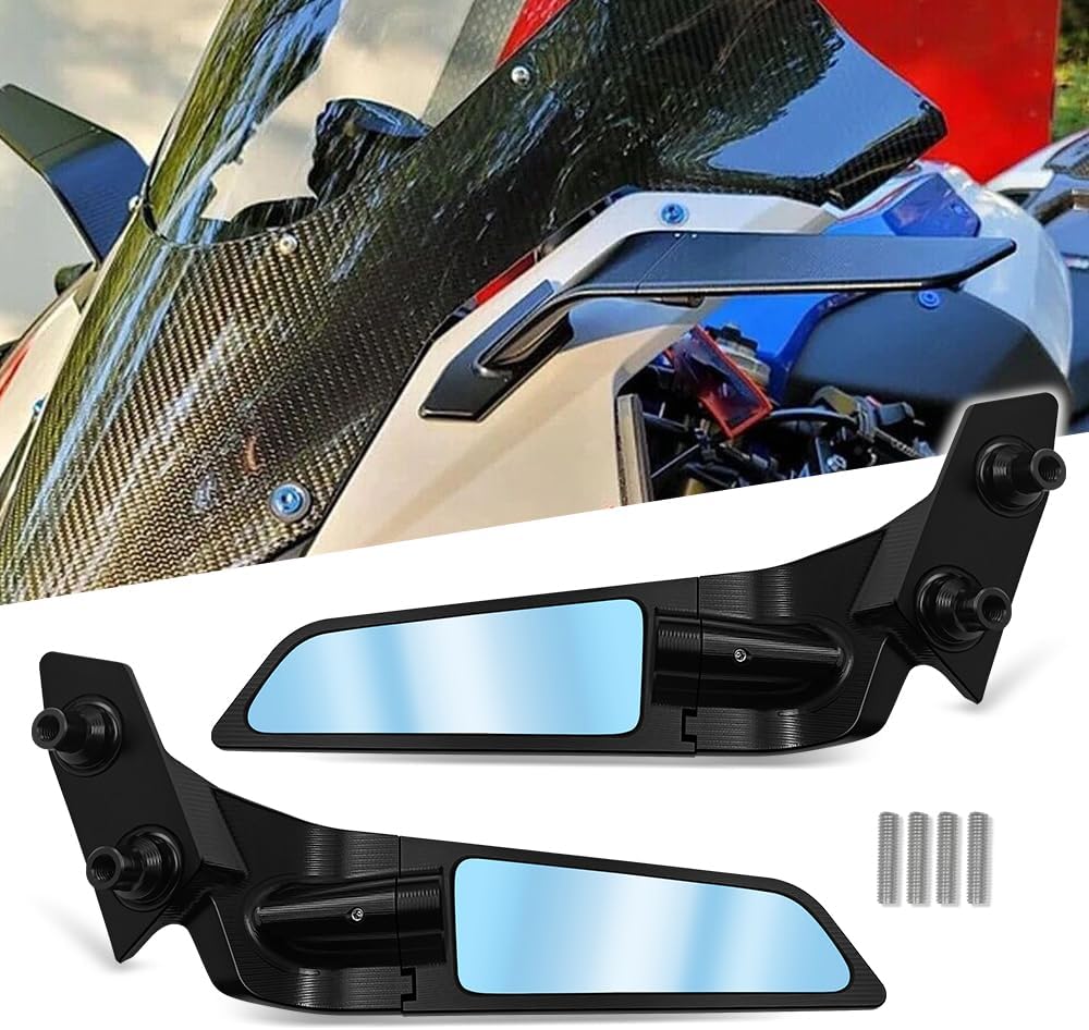 For S1000RR s1000 rr 2022 2023 2019-2024 S1000 RR Motorcycle accessories Stealth Sport Winglet Mirror Kits Adjustable Stealth Mirrors