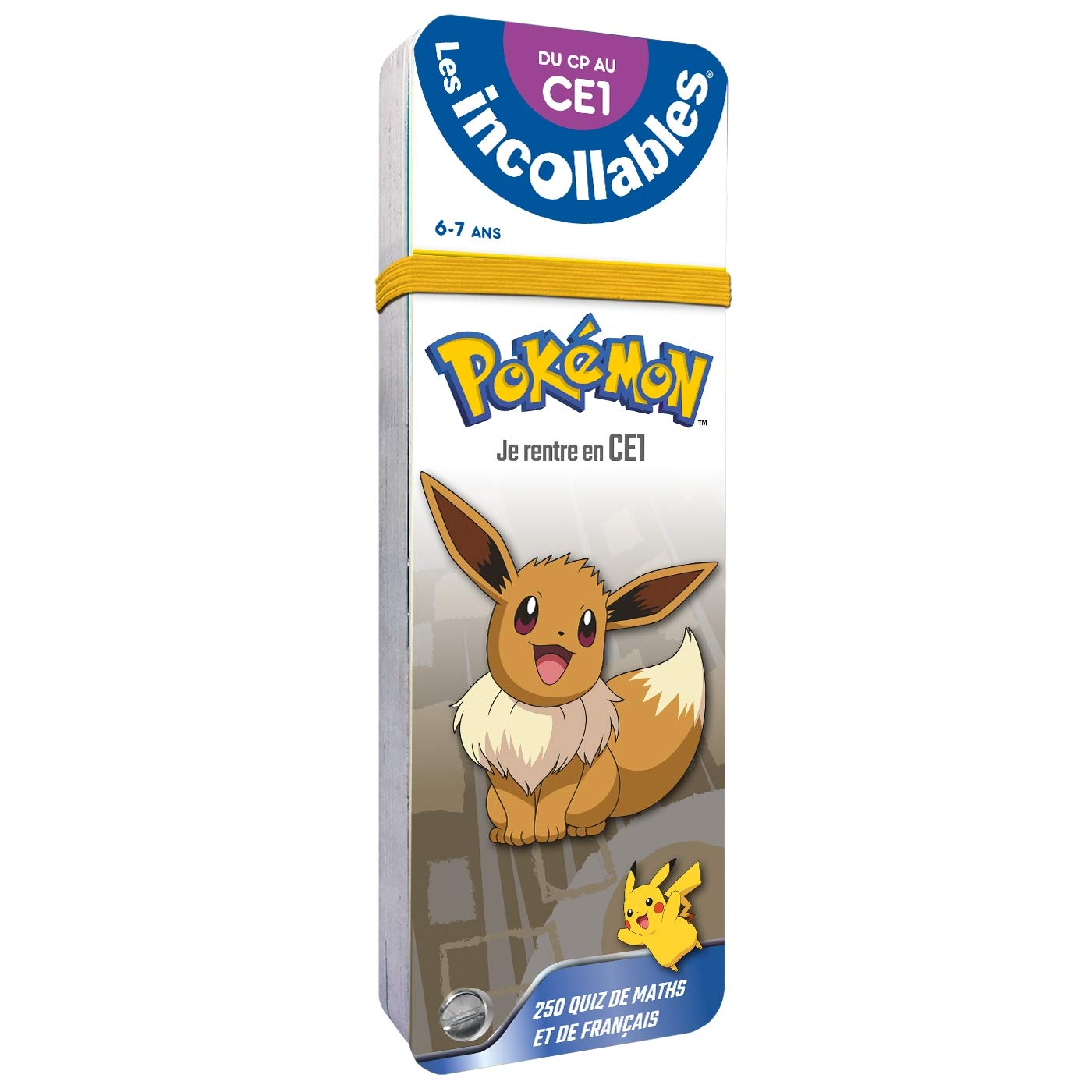 Les incollables - Je rentre en CE1 avec Pokémon 6/7 ans: 250 quiz de maths et de français