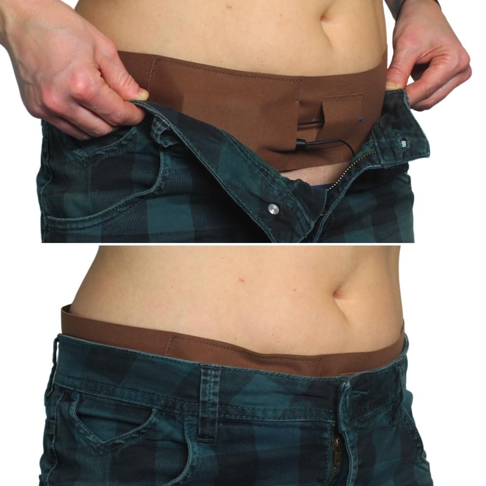 URSA Waist Strap With Sideways Pouch (Caramel, Medium (29" - 42") - Image 3