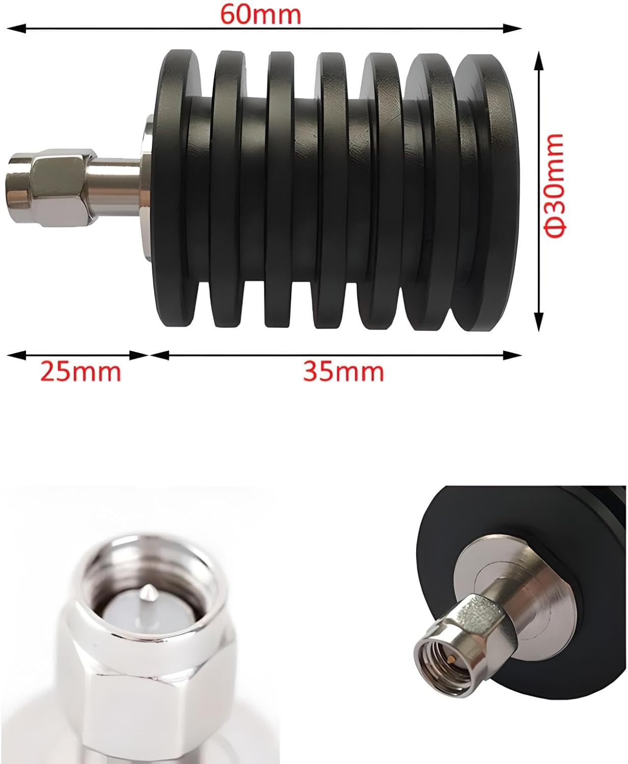 Generic SMA Male 10W Dummy Load 10 Watt Load 50 Ohm Terminal DC-3Ghz VSWR 1.2