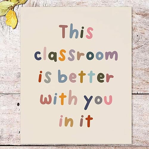 Miniatura 2 de This Classroom is Better with You In It, Positive Motivational Wall Decor, Signs for Teachers, Classroom Wall Decor, Class Room Welcome Sign,