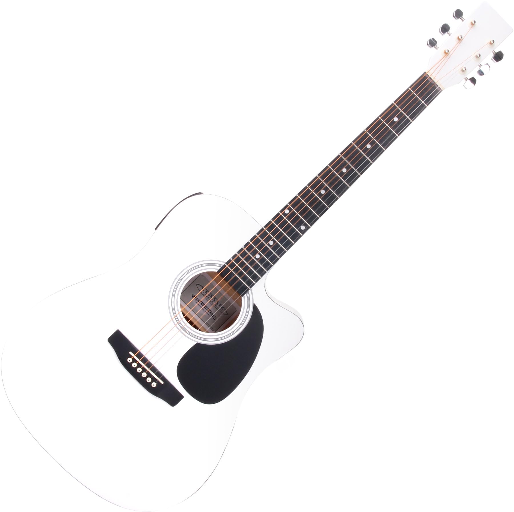 Classic Cantabile WS-10WH-CE Chitarra Western Set Gigbag, 6 corde