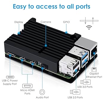 Raspberry Pi 4 Model B + ヒートシンク・ケース・電源 Amazon.co.jp: GeeekPi Raspberry Pi 4 ケース、Raspberry Pi 4B