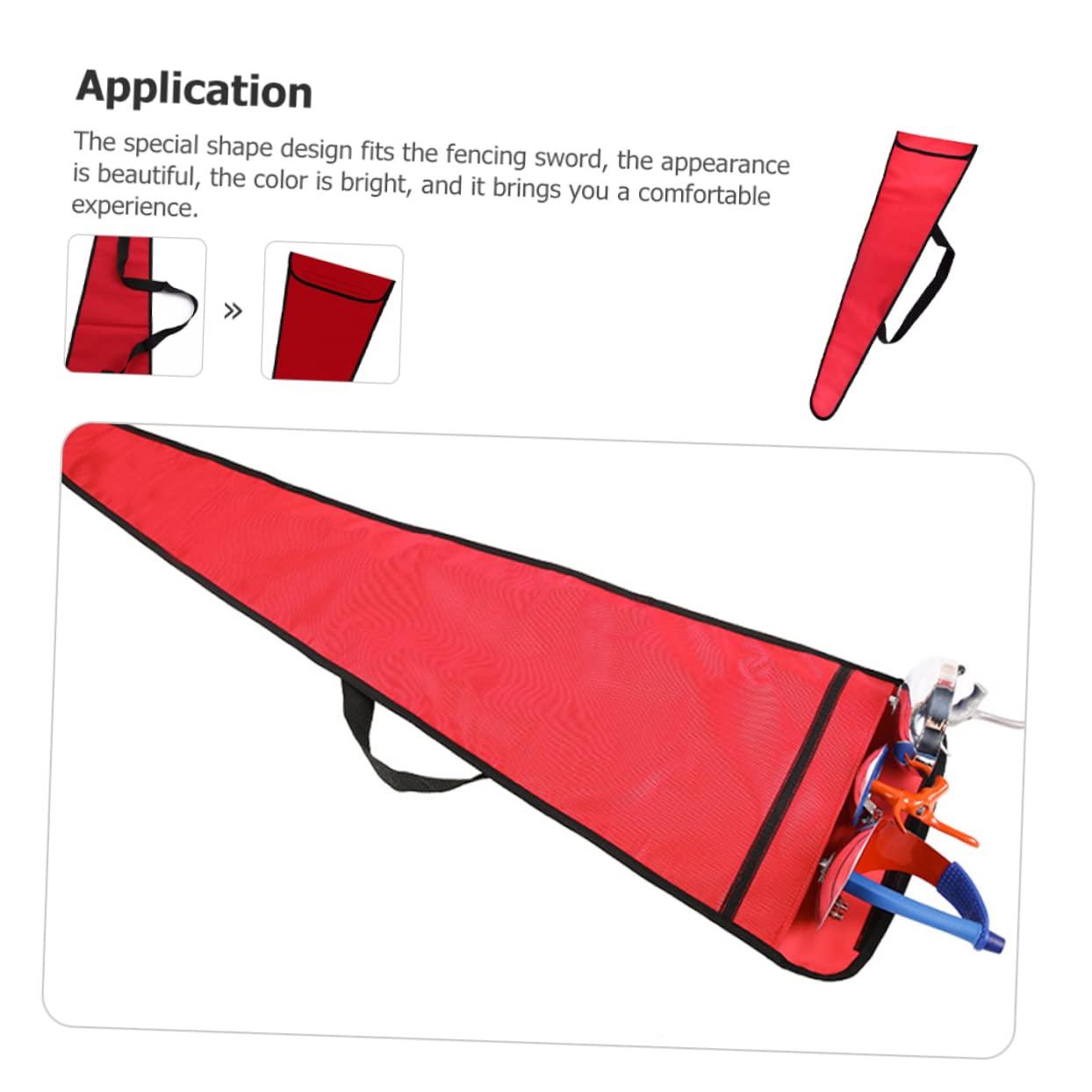 HONMEET Fencing Equipment Reusable Sword Bag Oxford Cloth Fencing Pouch Portable Storage Pouch