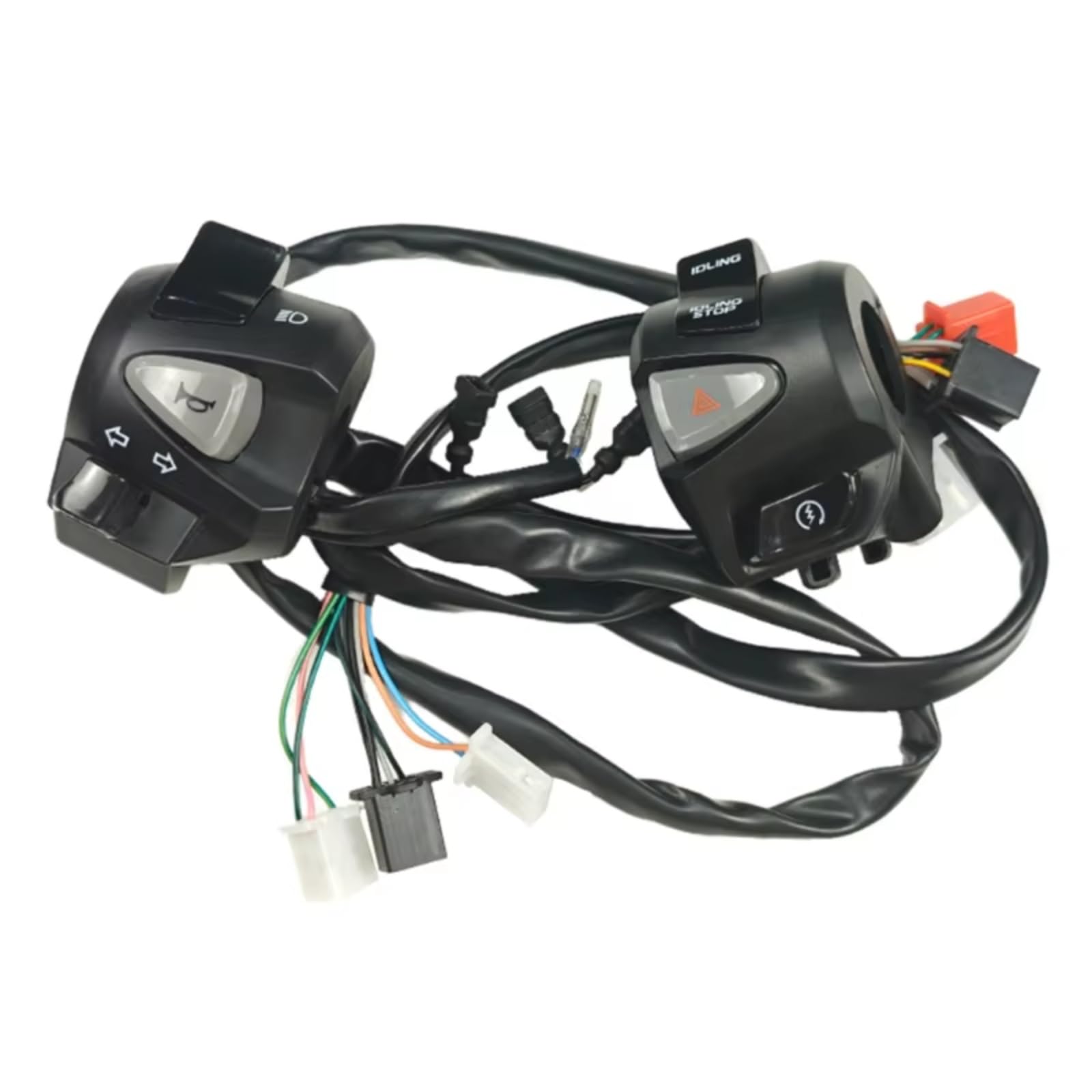 Comando Manubrio Interruttori Di Controllo Del Manubrio Del Motociclo Da 7/8 "22mm Per Gli Accessori Dei Fendinebbia Con Pulsante Clacson Universale