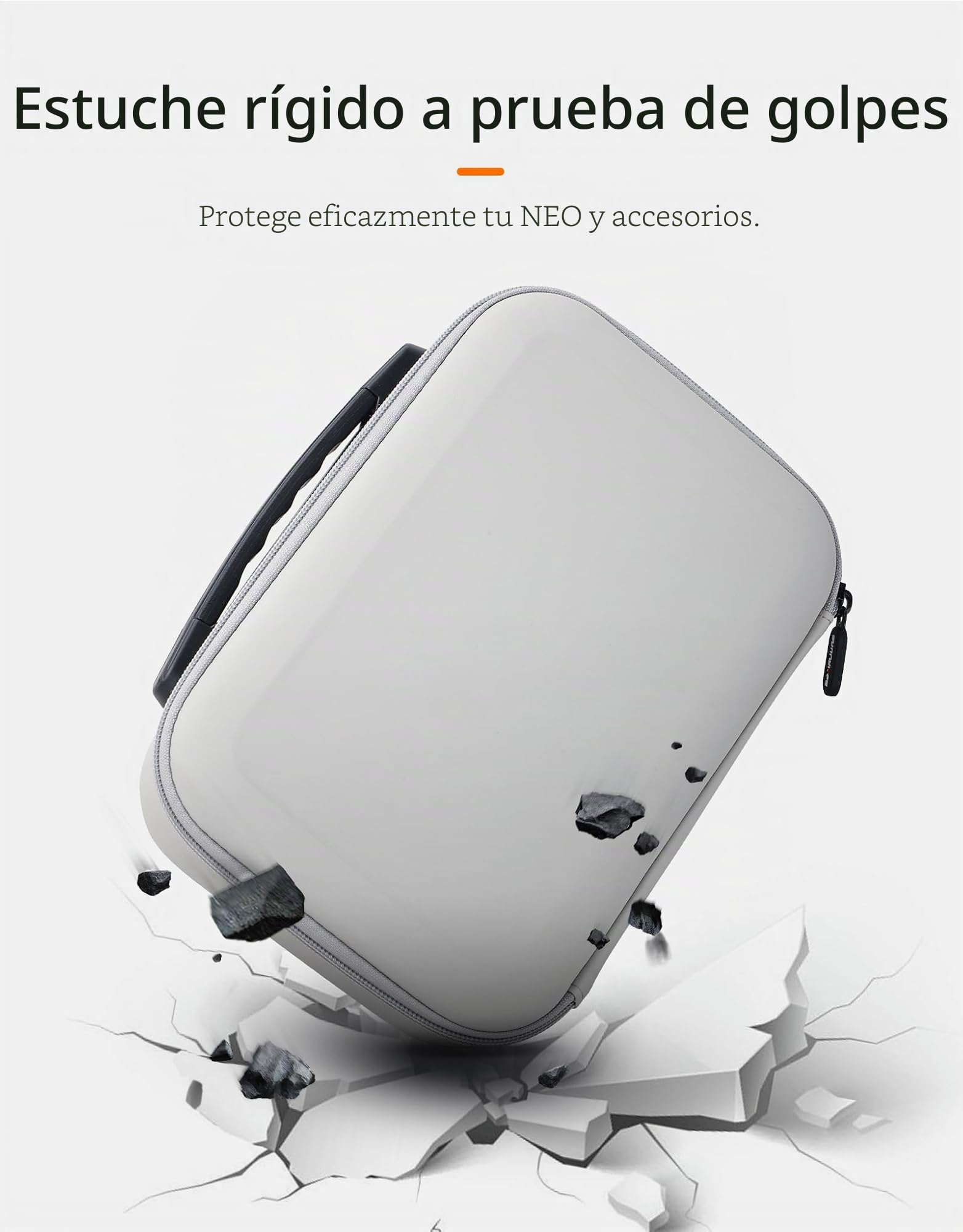 Bolsa para DJI NEO Bolsa de almacenamiento portátil Maleta rígida Bolsa de transporte impermeable resistente a la humedad a prueba de polvo Accesorios para drones, gris, Deportivo