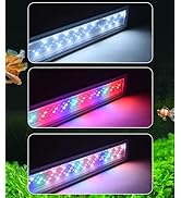 Londafish LED Aquarium Light Fish Tank Aquatic Plant Lamp Fish Tank Clip on Light (3 Light Color ...
