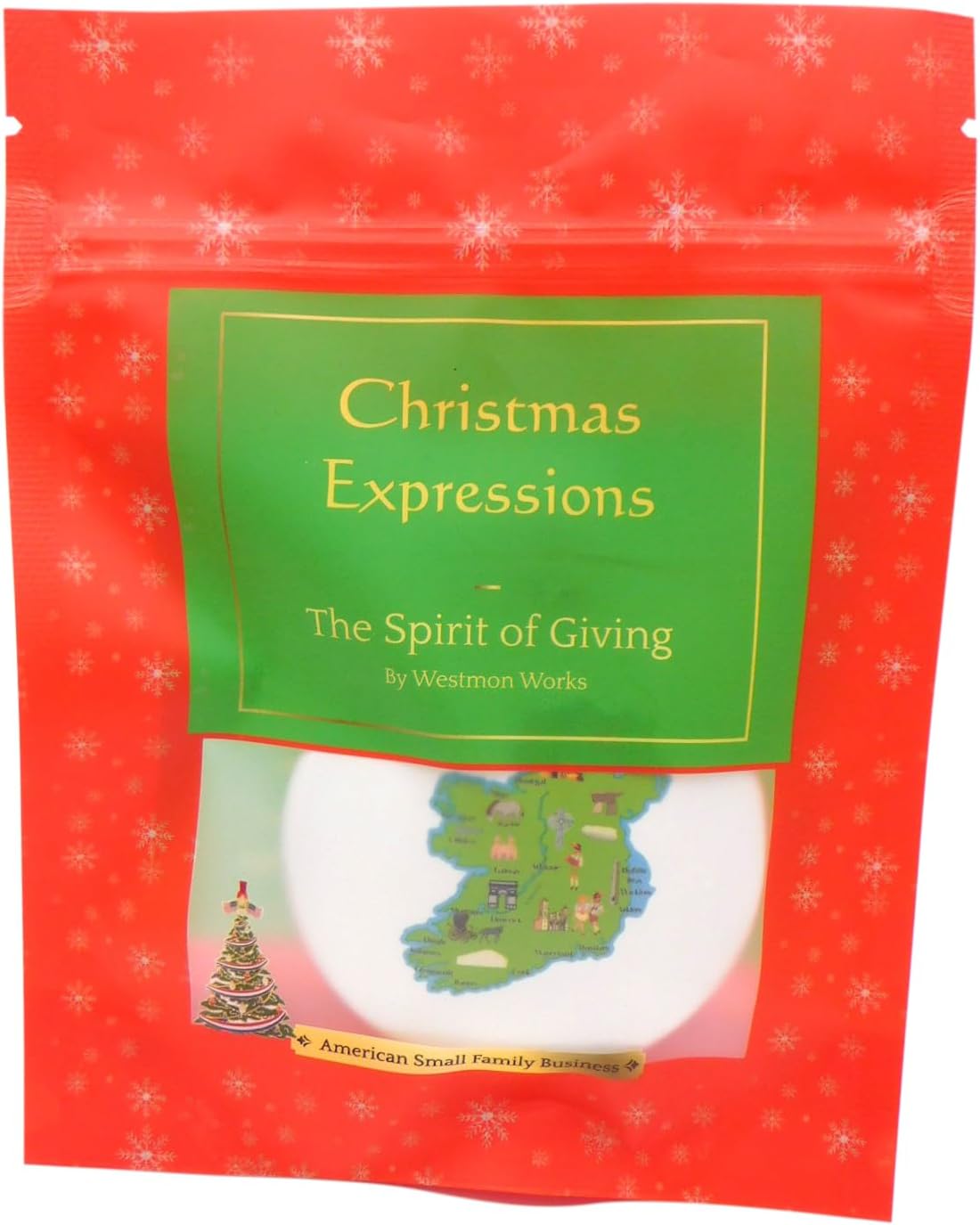 Ireland Map Ornament Irish Christmas Tree Decoration Irish Holiday Vacation Souvenir Keepsake, Made in The USA - Image 3