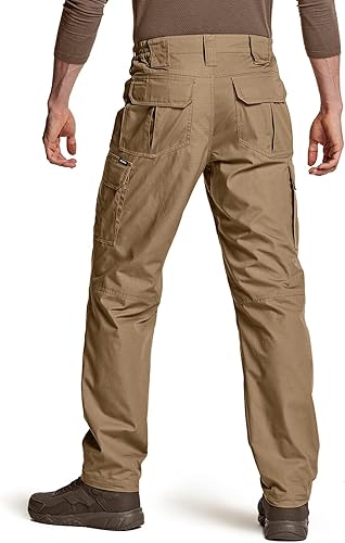 Miniatura 2 de CQR Pantalones tácticos para hombre, resistentes al agua, pantalones cargo Ripstop, ligeros EDC trabajo, senderismo, ropa para exteriores