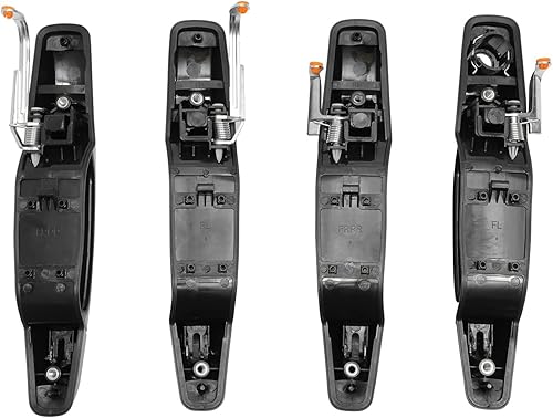 Miniatura 7 de Juego de manijas de puerta exterior, compatible con Chevy Silverado Suburban Tahoe Avalanche 2007-2013, GMC Sierra Yukon, Cadillac Escalade, negro