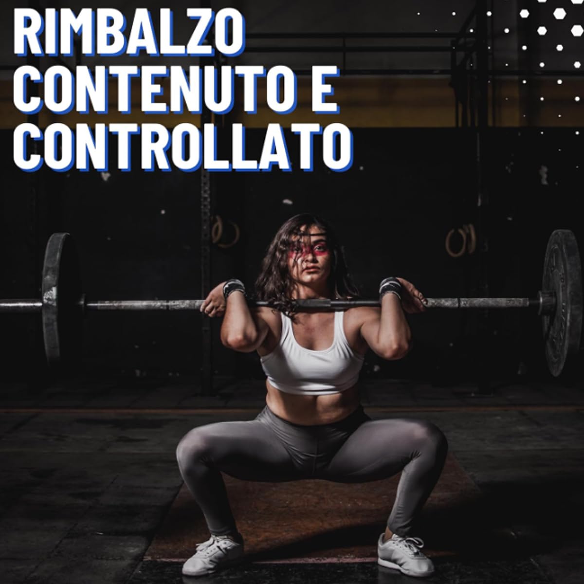 Dischi Palestra per Bilanciere Olimpico 50 mm, Dischi Palestra Bumper, Palestra e Home Gym, Dischi Pesi Palestra, Pesi Bilanciere (1 Disco)