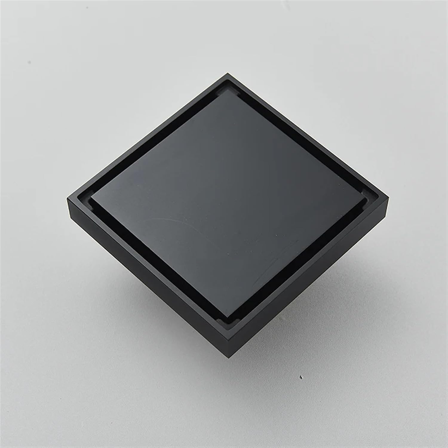 Bathroom Square Invisible Brushed Gold Floor Drain Waste Grate ShowerBrass Drain Black Kitchen Floor Drain Tile Insert Drain(Black)
