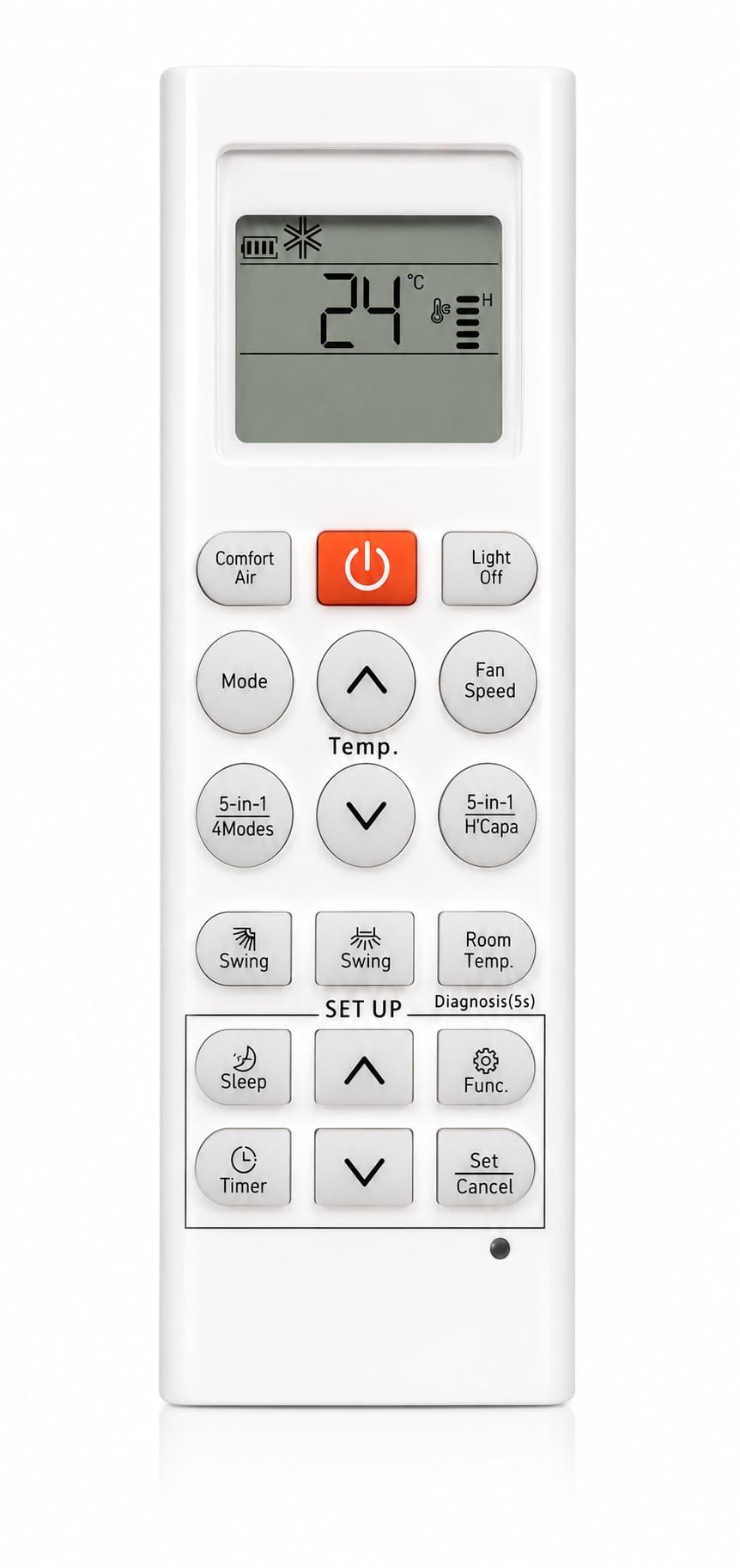 LG AC Remote Compatible with 5 in 1, LG AKB73455716, AKB73635603 & AKB73455712 Remote Models, Suitable for 1 Ton, 1.5 Ton & 2 Ton Split and Window Air Conditioner, White, RE 36J-image-39