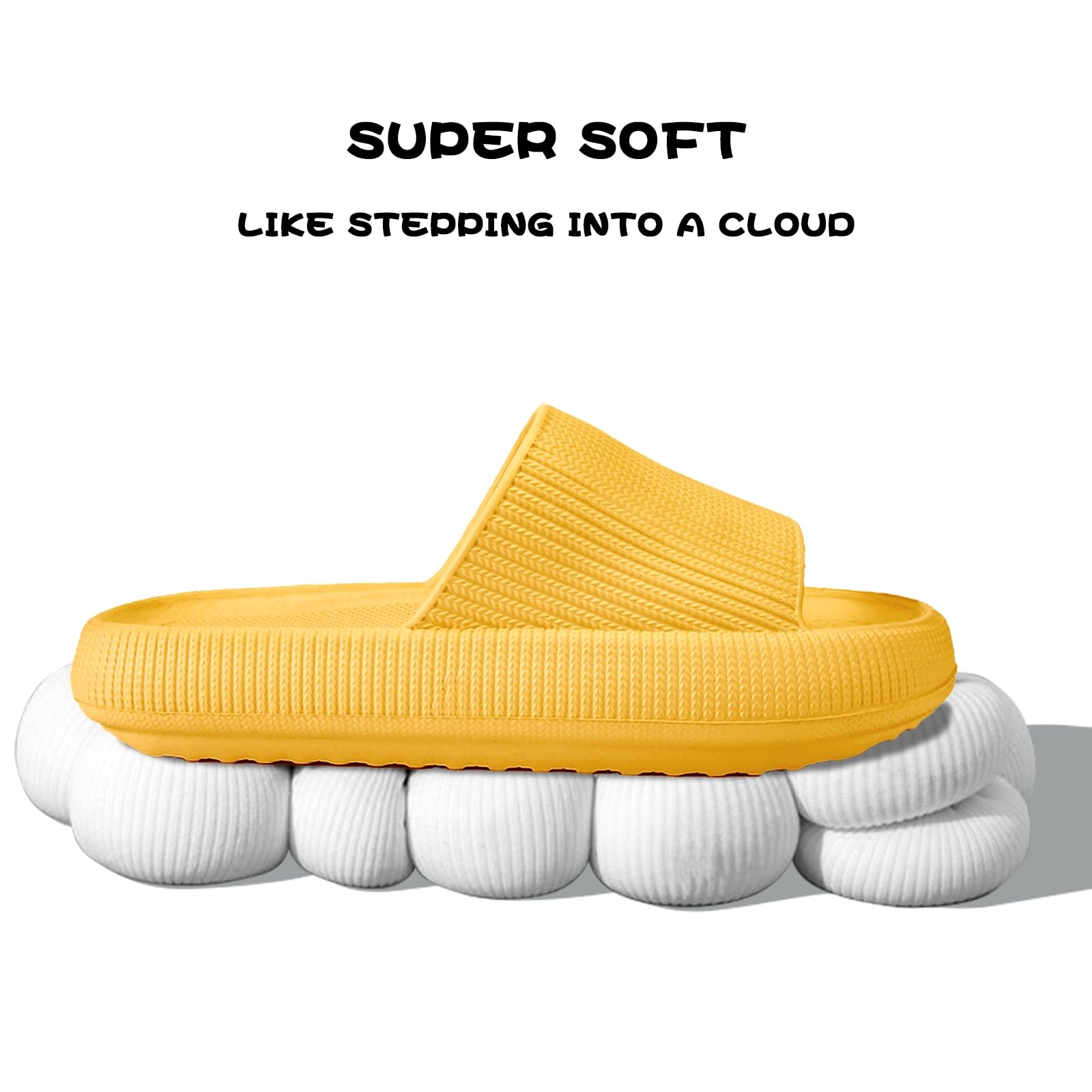 Calish Ciabatte Uomo Donna Casa Aperte Pantofole Comode Slide Ciabatte Nuvole Ultra Morbide Pantofola Sandalo Estive Ciabatte da Mare Spiaggia Piscina Unisex
