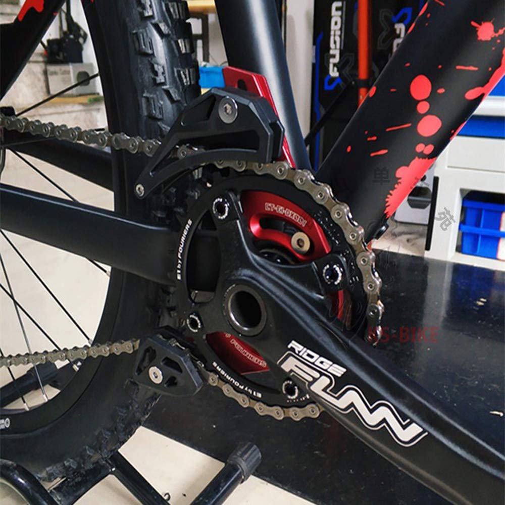 CYSKY Guía de Cadena de Bicicleta 32-40T MTB Protector de Cadena de Bicicleta Protector de Cadena de Bicicleta de aleación de Aluminio para la mayoría de Las Bicicletas