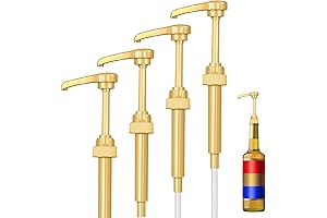 4 Pack Fresh Finest Coffee Syrup Pump Dispenser for Torani Bottles