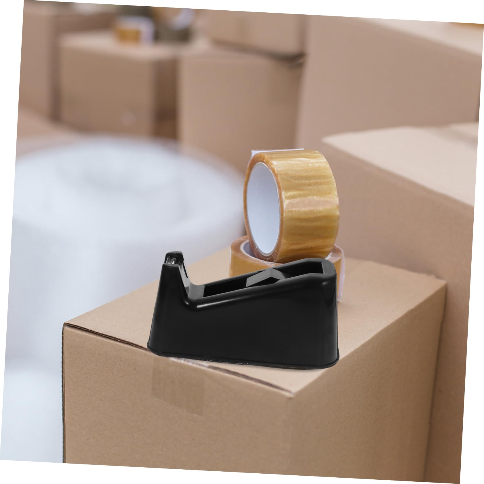 Uonlytech 2 Pezzi Dispenser per Nastro Adesivo con Base Antiscivolo Cutter per Nastro Ufficio Erogatore e Leggero per Scuole Uffici e Casa Taglio Facile e Design