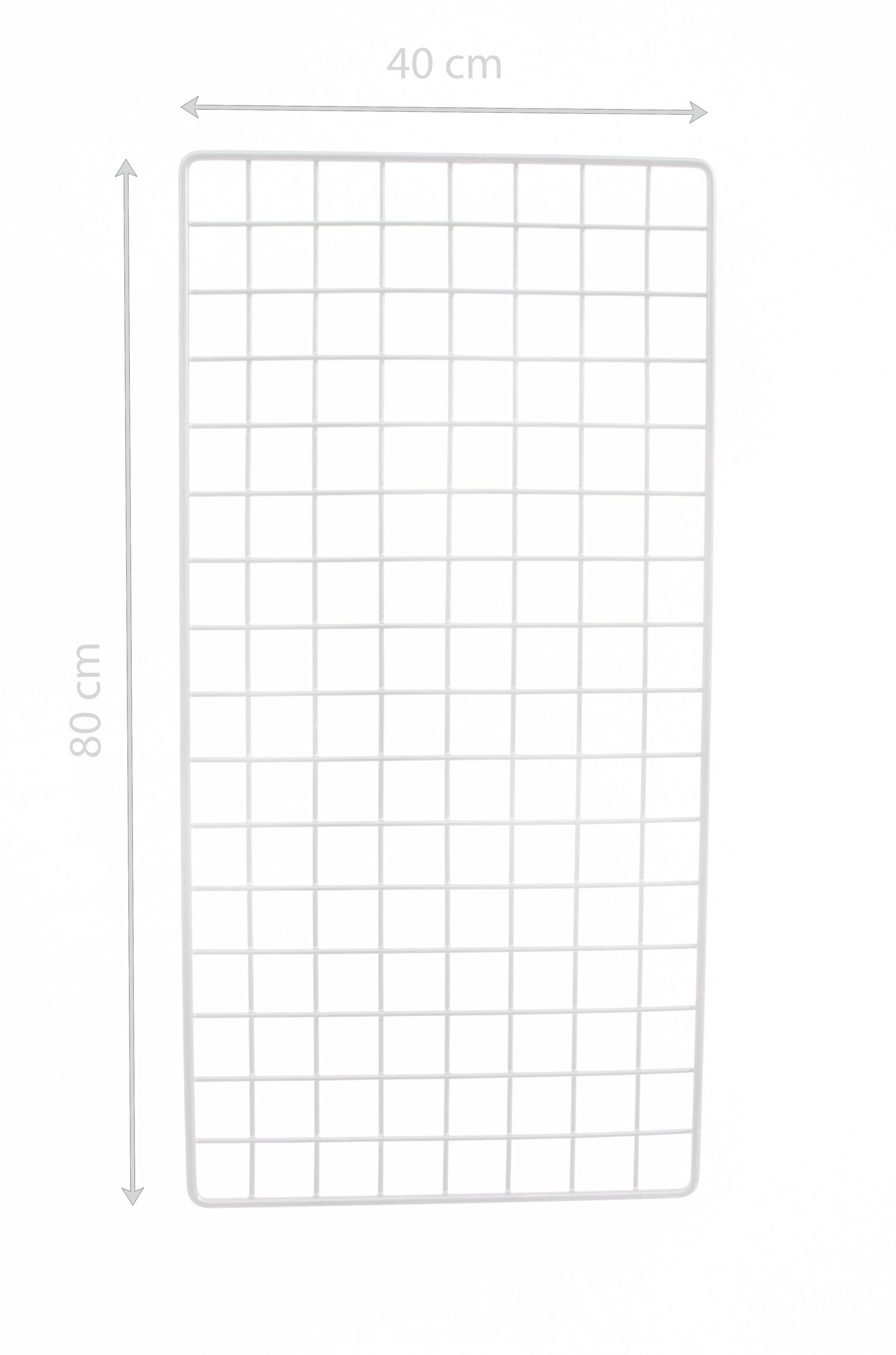 Rejilla multiusos decorativa para la pared MALÉ. Colgar fotos, notas y organizar utensilios, herramientas, etc. Perfecto para oficina y casa. Fabricado en España.