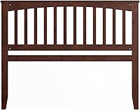 Vista 91 de AFI, Mission - Cabecero de madera maciza individual con cargador acoplable, color gris