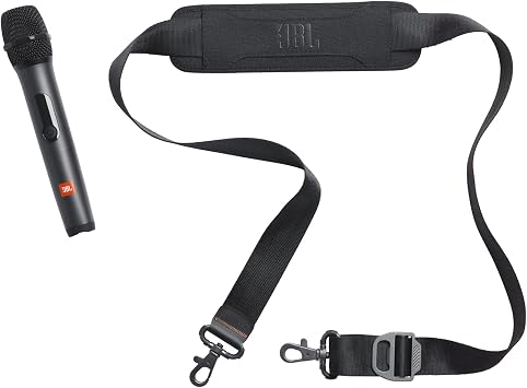 JBL PartyBox On-The-Go Essential - Portable Party Speaker with Built-in Lights and Wireless mic, Amazing JBL Pro Sound, IPX4 splashproof Protection, 6 Hours of Playtime, Convenient Shoulder Strap
