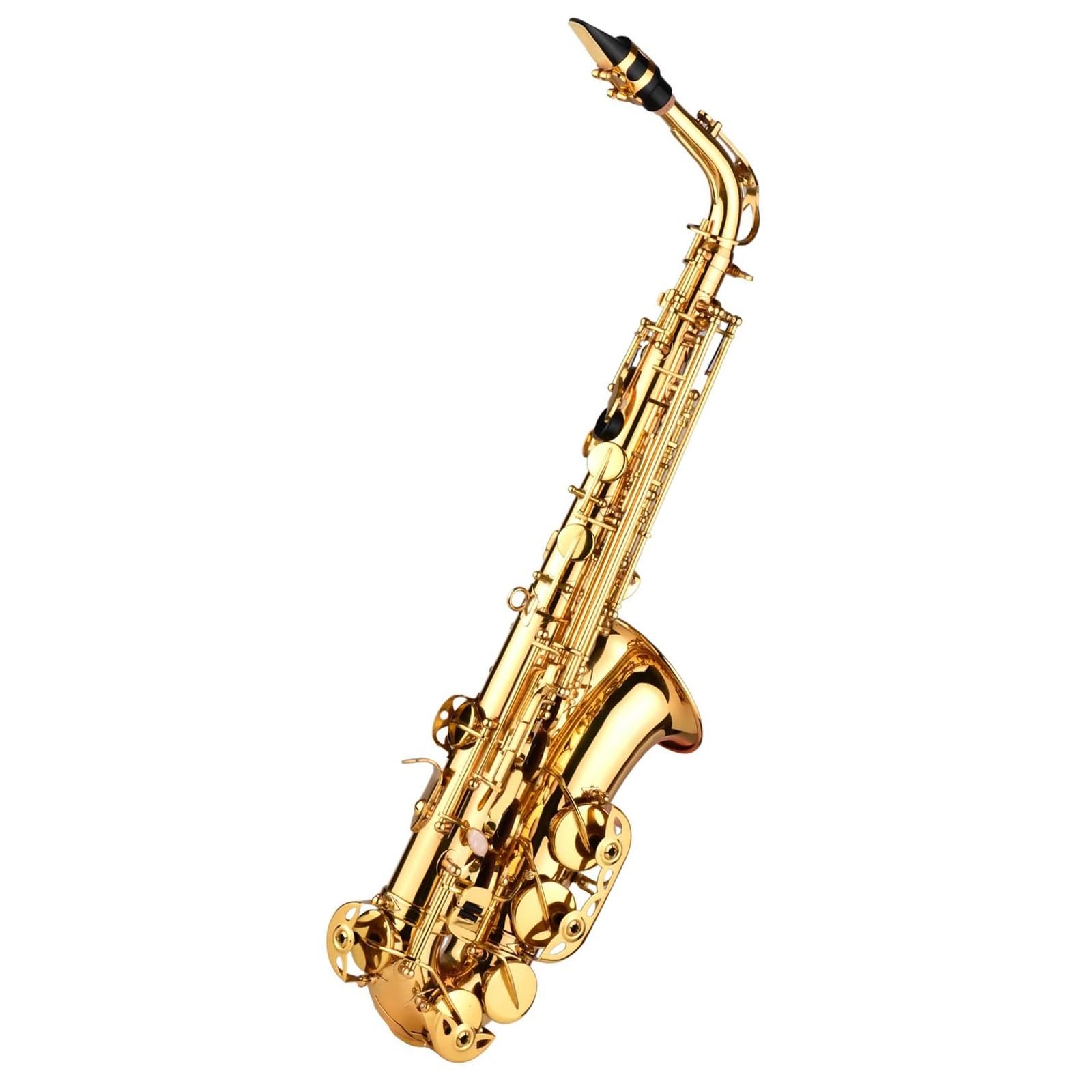 Saksofon Altowy Eb Saksofon Altowy Z Mosiądzu Lakierowany Instrument Dęty Z Futerałem Do Przenoszenia Rękawiczki Paski Szczotka Do Tkanin profesjonalny Saksofon