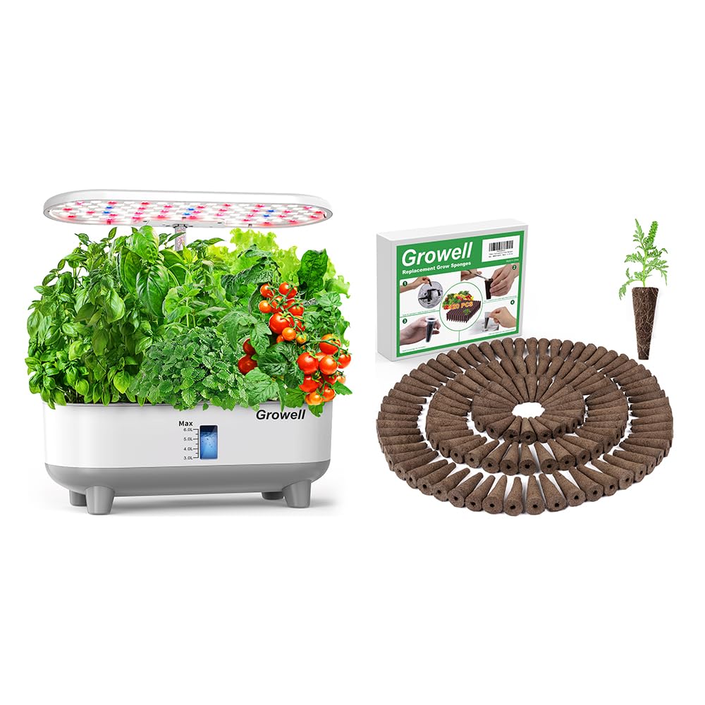 Amazon.com: Growell 16 Pods Hydroponics Growing System Kit & Grow ...