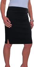icecoolfashion Women's Stretch Bodycon Pencil Skirt Slim Knee Length | Girls School Uniform, Ladies Work Office, Everyday, Side Slits