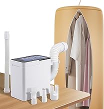 Moongiantgo Portable Clothes Dryer, 4-in-1 Electric Drying Machine with Timer for Clothes Shoes Pets Drying Blanket Warming, Compact for Apartments Home Dorms Travel RVs, 110V 700W White