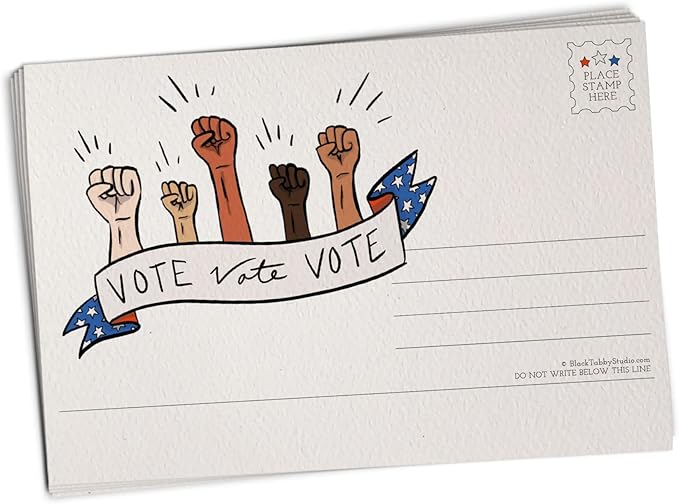 Sugartown Greetings Vote Postcards 100 Pack Election