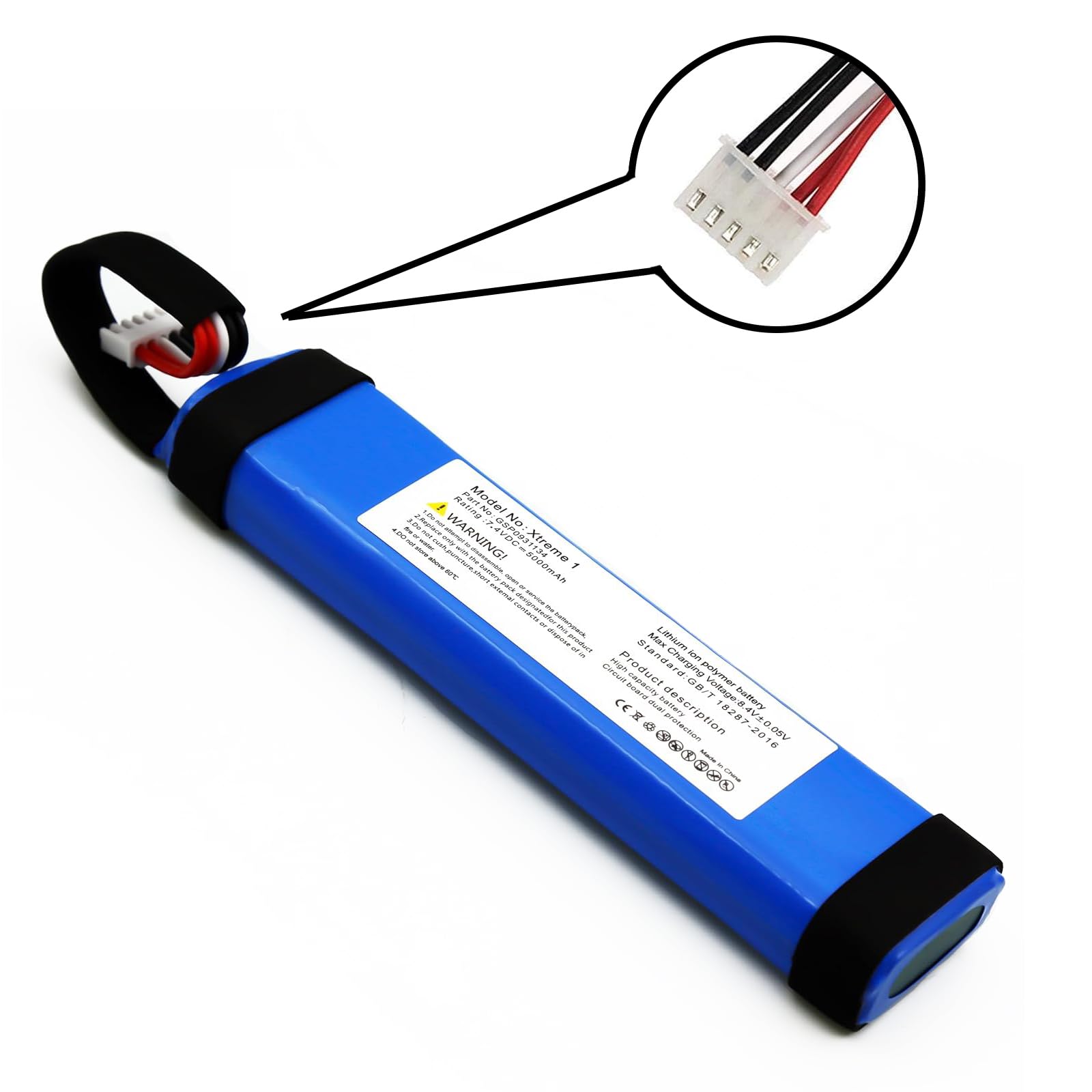 BLESYS Batteria per JBL Xtreme 1 Generation, batteria agli ioni di litio 7,4V 37Wh GSP0931134 per altoparlante JBL Xtreme, Xtreme 1 Altoparlante Bluetooth