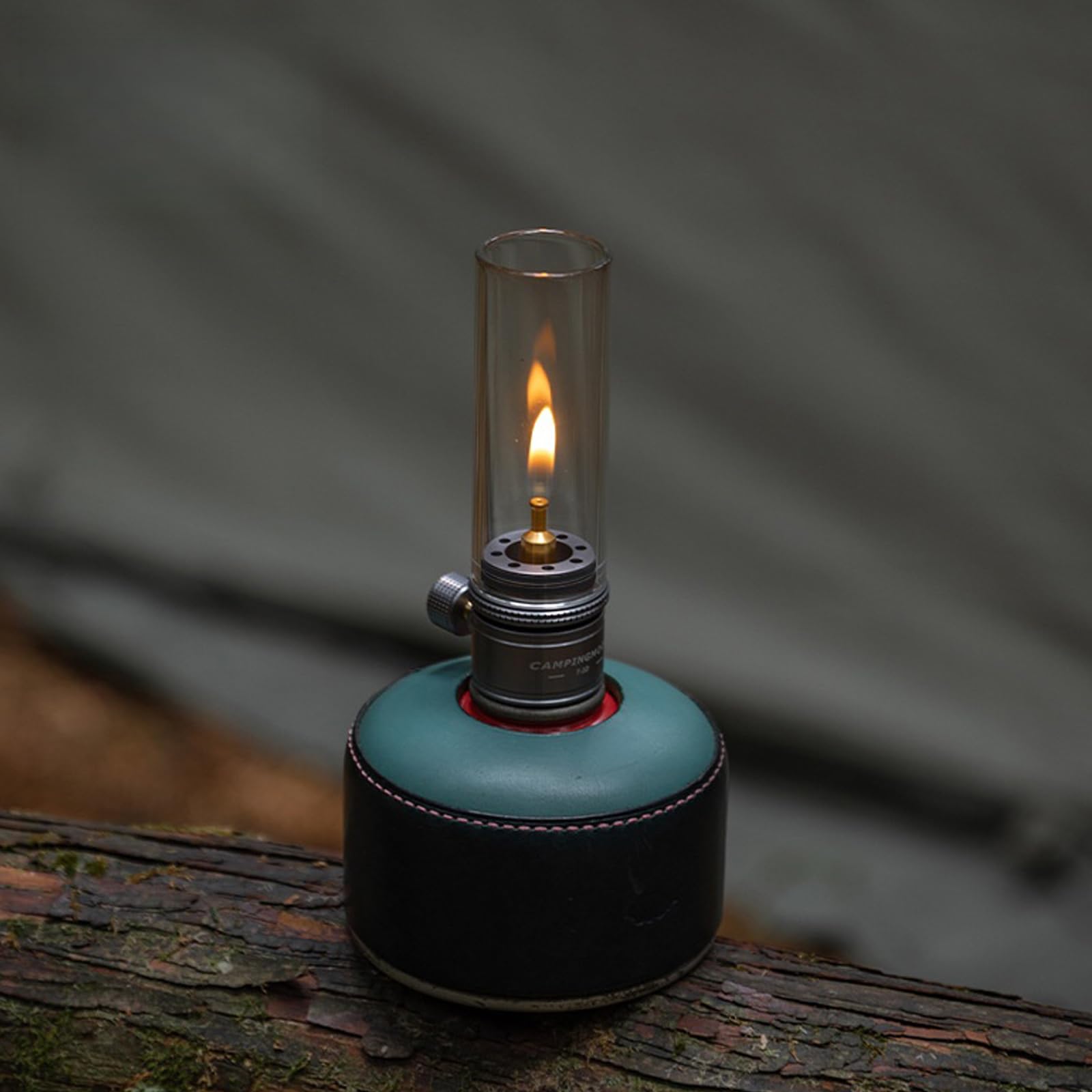 Campingmoon Lanterna a Gas da Campeggio Lampada a Gas Portatile Esterna Candela Sognante Argento Tenda da Campeggio Lanterna Lanterna di Vetro