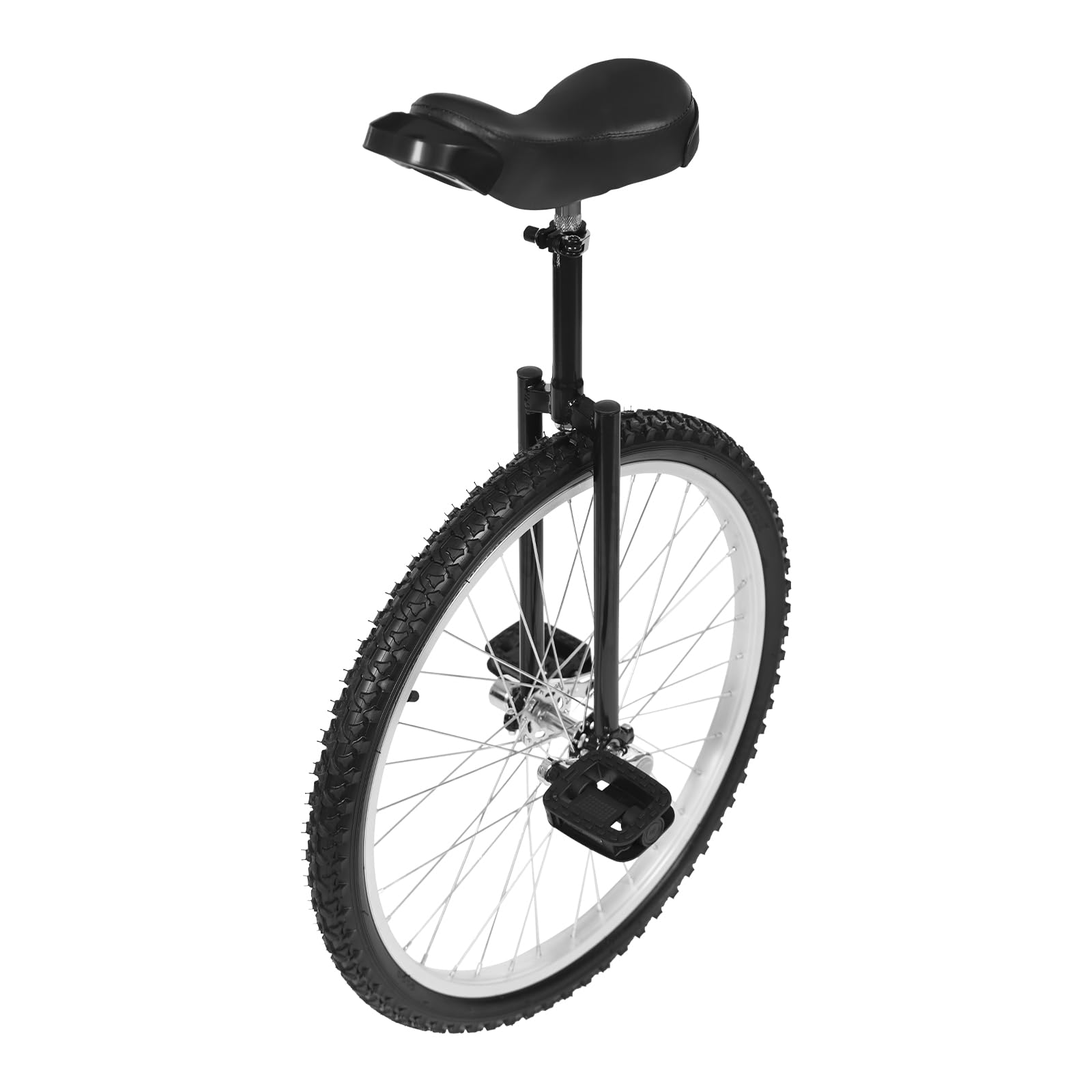 NAIXING 24 Inch Unicycle for Adults, Adjustable Seat Unicycle with Steel Frame, Heavy Duty Adult for Balance Training, Exercise, Commute