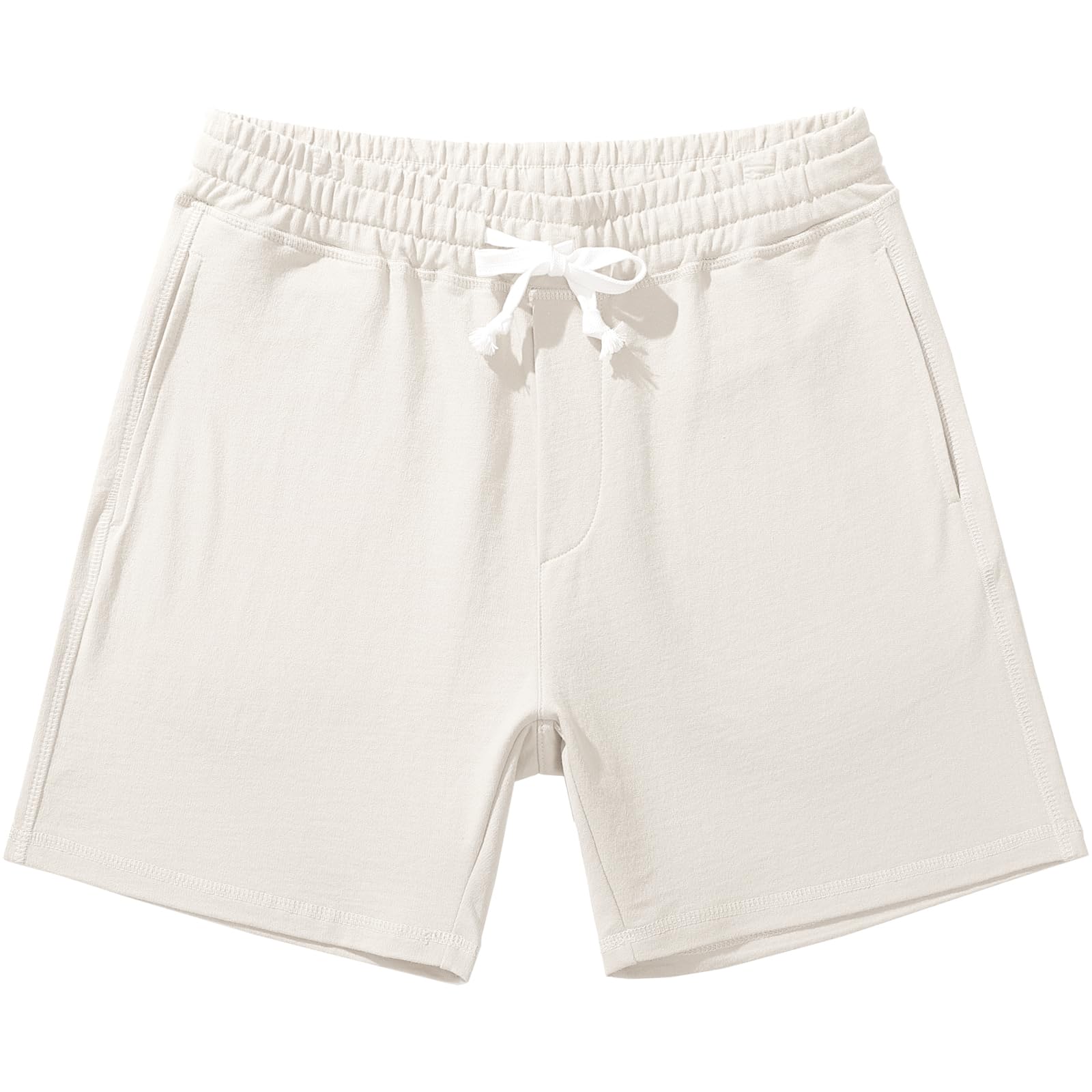 AMY COULEE Mens Athletic Workout Shorts 5.5" Cotton Casual Shorts Elastic Waist Joggers Sports SweatShorts