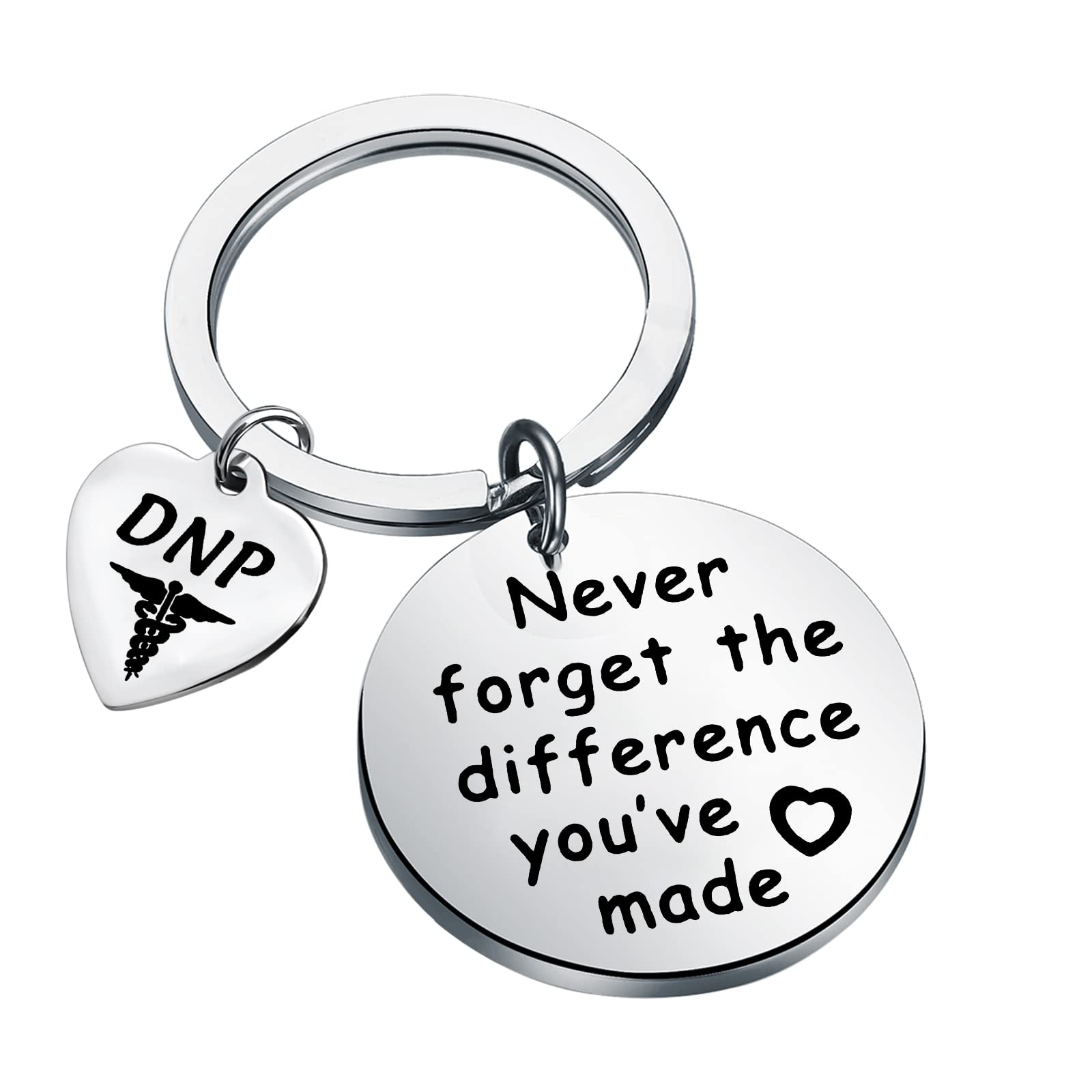 MYOSPARKDNP Keychain Doctor of Nursing Practice Graduation Gift Never Forget The Difference You've Made Keychain