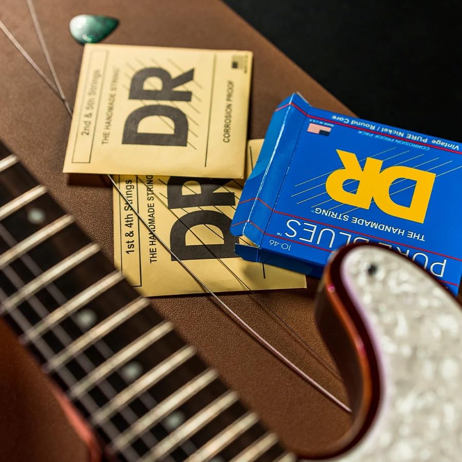 Image of DR Strings PURE BLUES Pure Nickel Electric Guitar Strings (9-46)