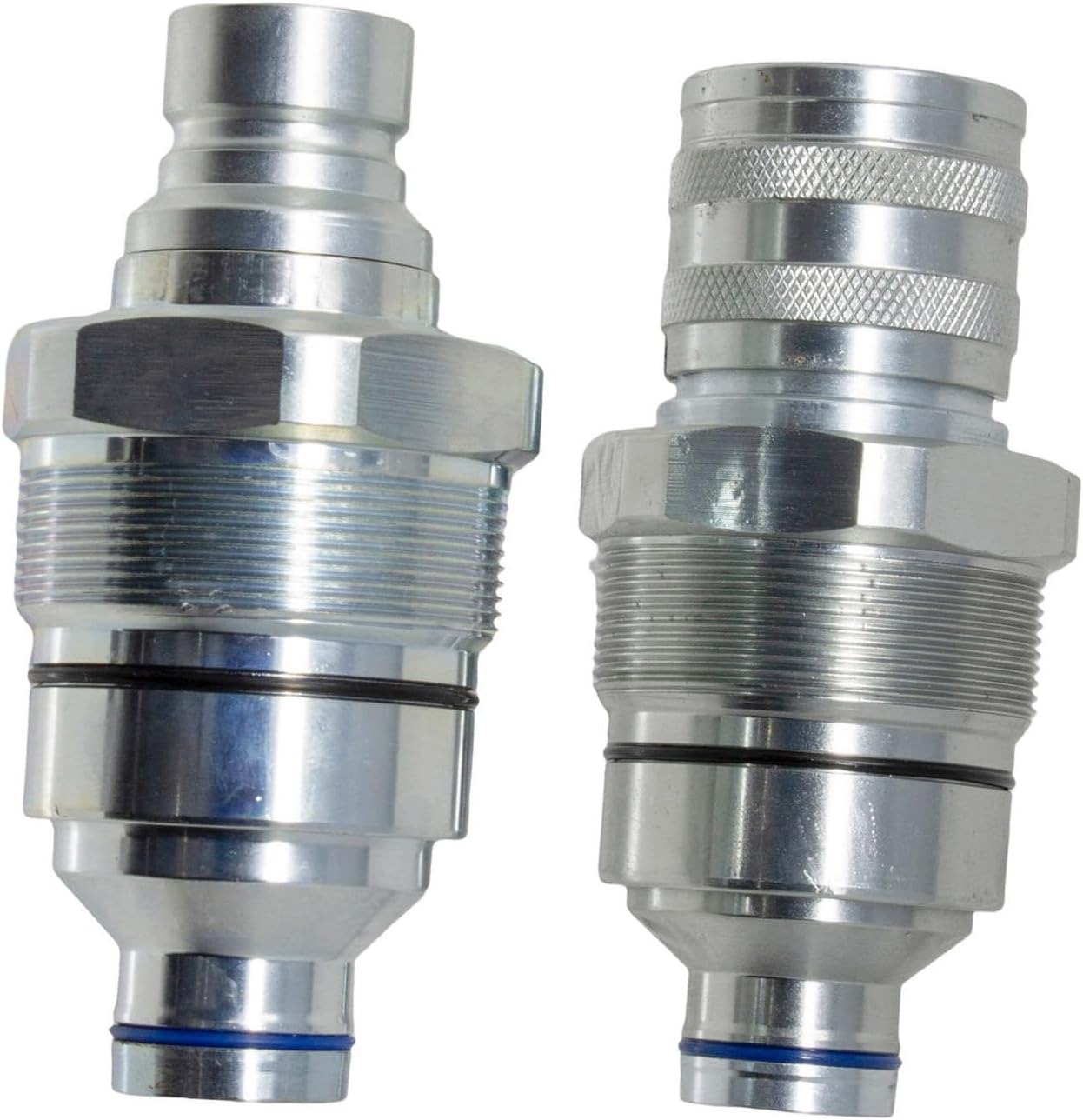 AT406474 AT406475 Male Female Flat Face Coupler Kit Compatible With John Deere Loader 320E 323E 328E 326E 329E 332E 318E 333E 319E