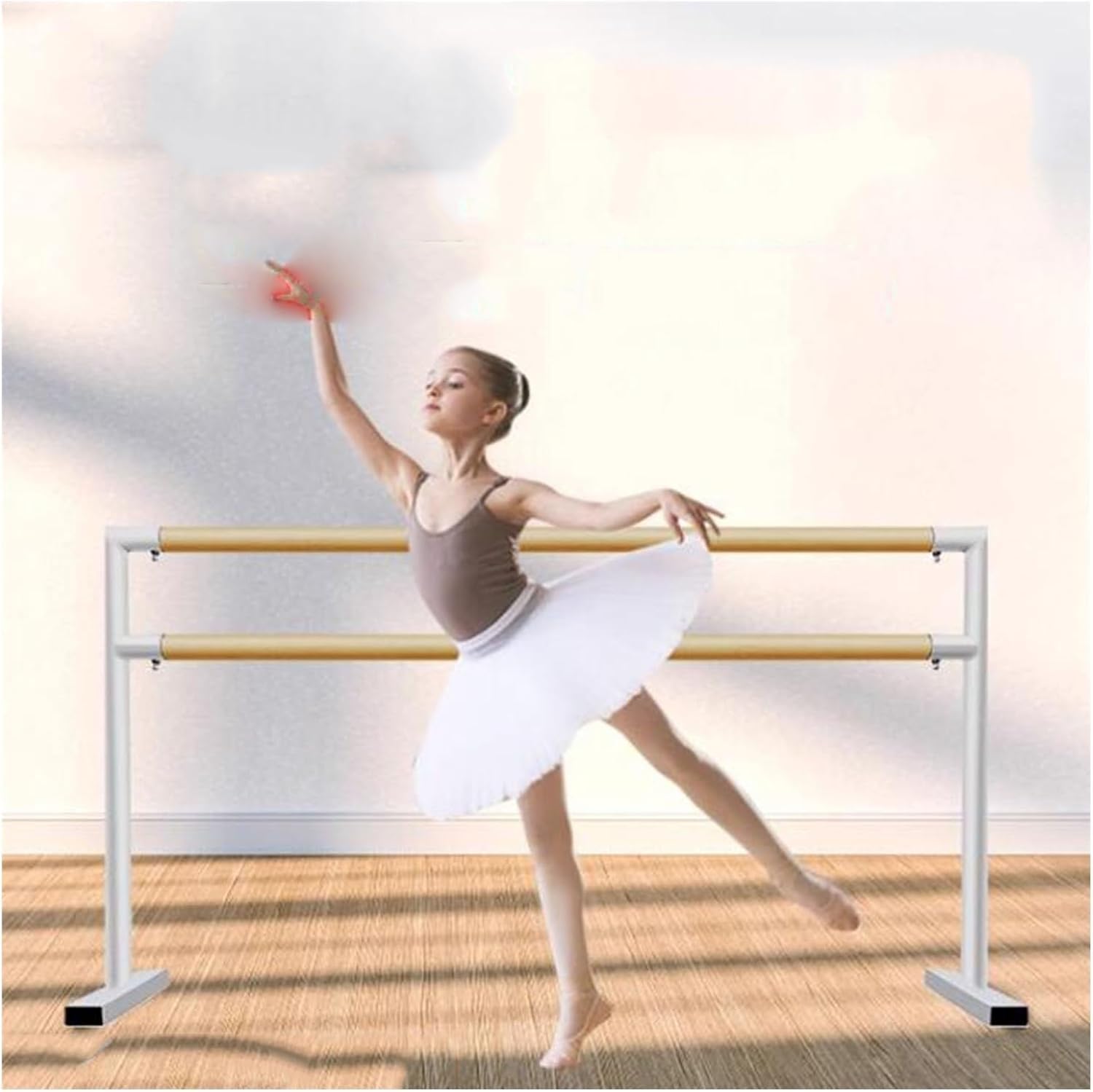 Barre de ballet indépendant et pôle de danse mobile pour étirements fitness enfants adultes