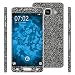 Produktbild PhoneNatic 2 x Glitzer-Folienset für Samsung Galaxy A3 (2016) A310 schwarz Schutzfolien