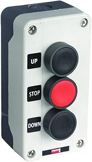 Dayton 32W273 Push Buttn Cntrl Statn, Up/Stop/Down, 22Mm