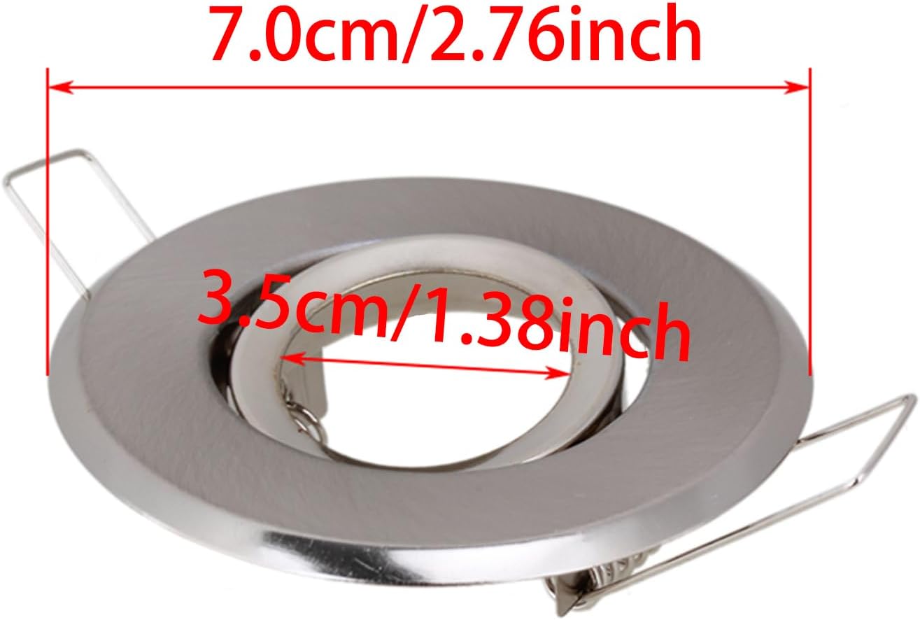 6 x MR11 Metal Round Recessed Light Mounting Bracket 2.76x0.79inch