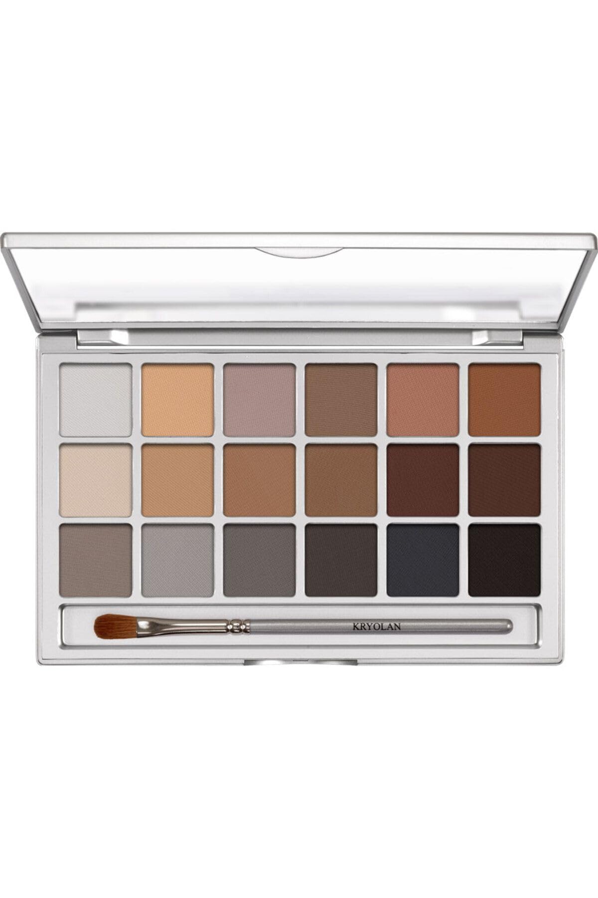 Kryolan Eye-Shadow-Palette VARITY mit 18 irisierenden Farbtönen (20g), V2