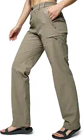 Calça cargo feminina com 6 bolsos, secagem rápida, tática, para caminhada ao ar livre, leve, elástica e resistente à água