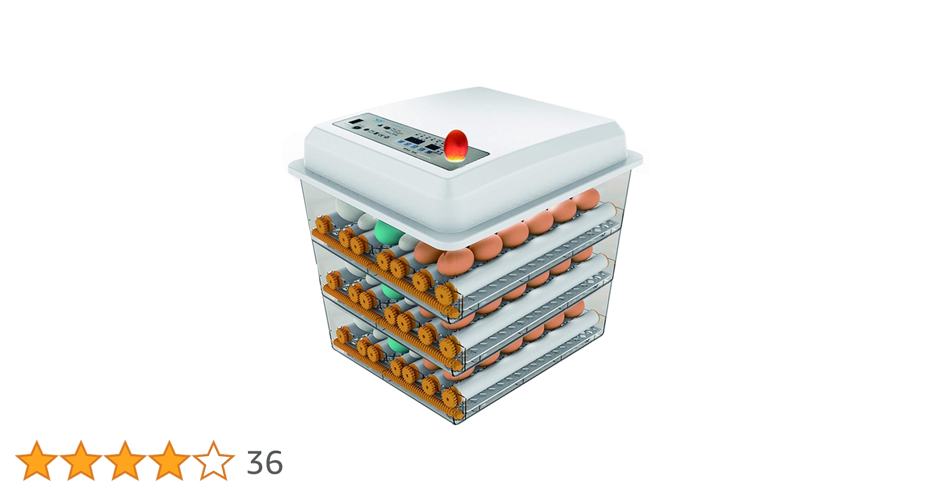 Amazon | HKDQ 自動孵卵器 インキュベーター 自動転卵式 自動