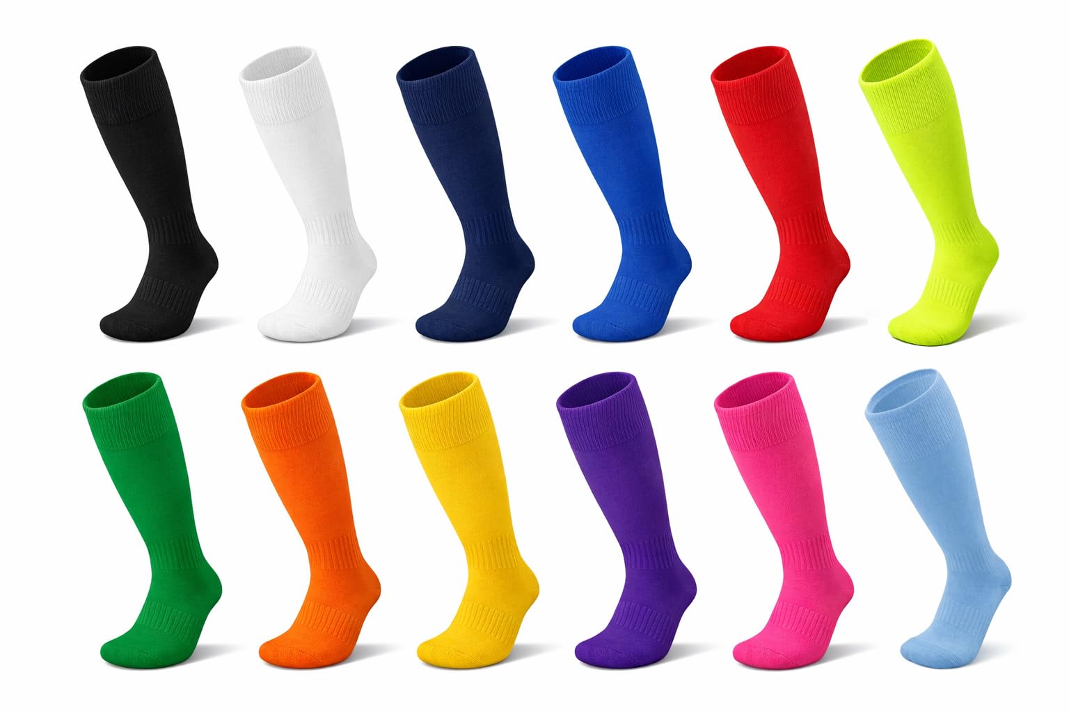 Calze alte al ginocchio bambino EU37 antiscivolo antisudore calcio hockey rugby 1STLY Fitness