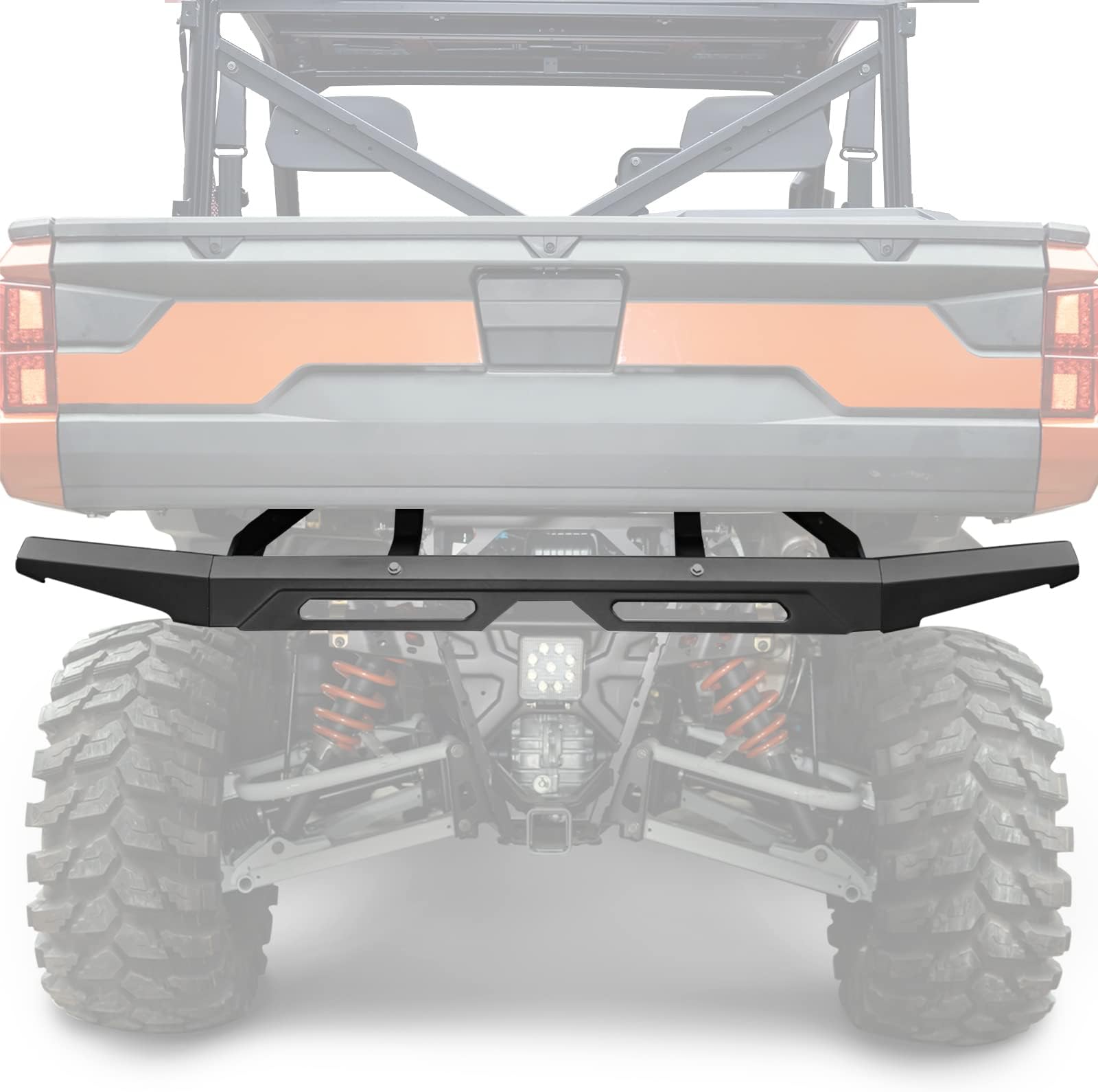 KEMIMOTO Rear Bumper, Rear Brushguard Heavy Duty Compatible with 2018 2019 2020 2021 2022 2023 Polaris Ranger 1000/ XP 1000/ Crew/Diesel Accessories (Replacement for #2882529)